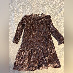 Hayden girl size large velvet Multicolor Dress